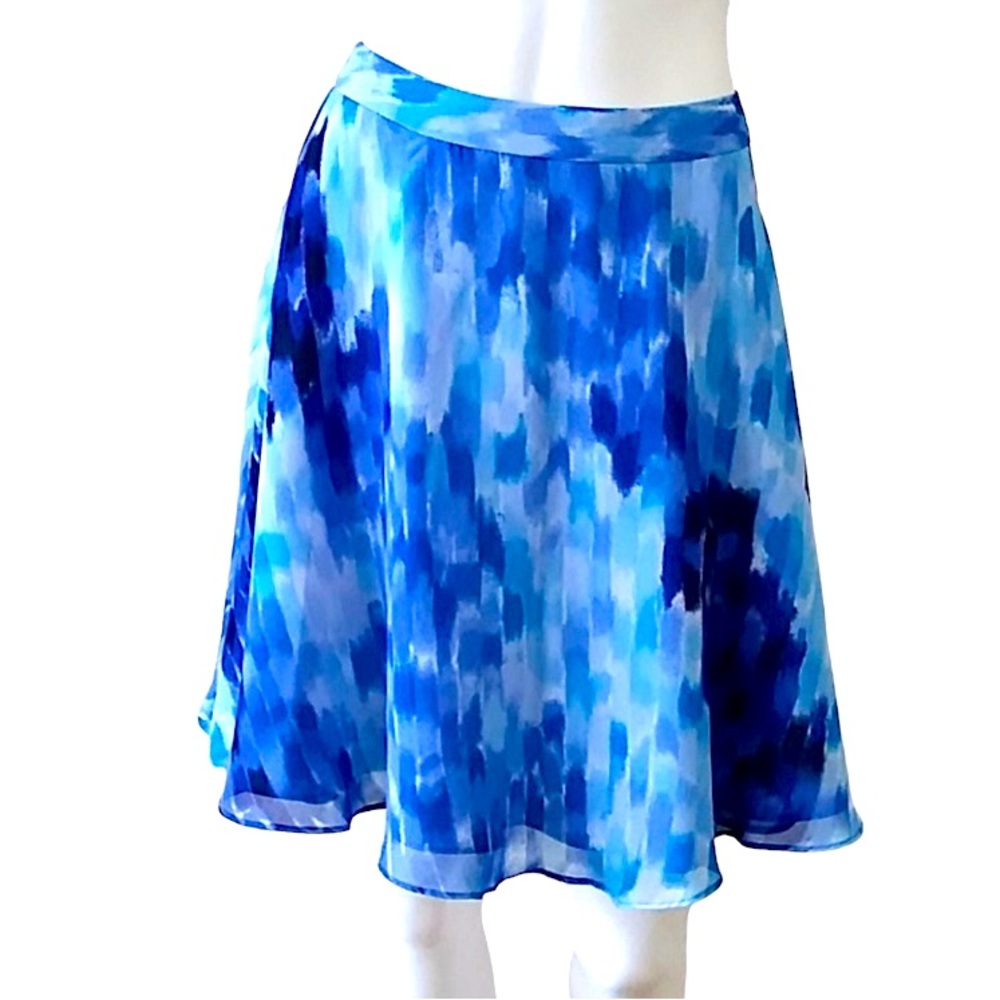 Calvin Klein Women's Blue Flared skirt Size 14